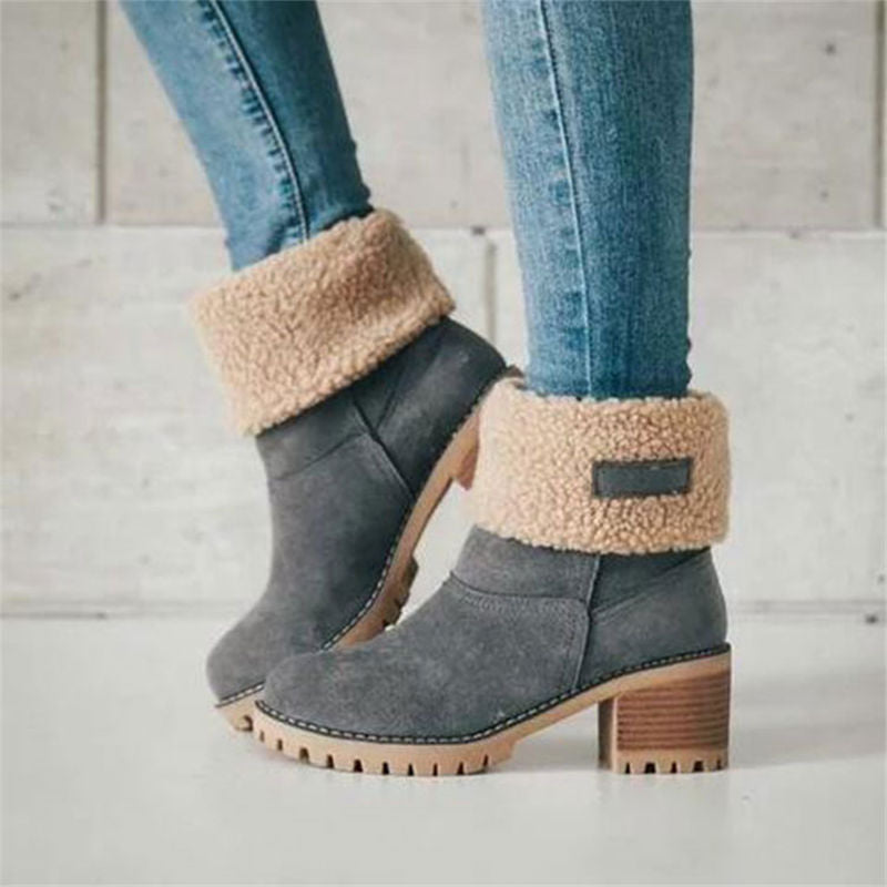 Bota Feminina de Inverno de Lã