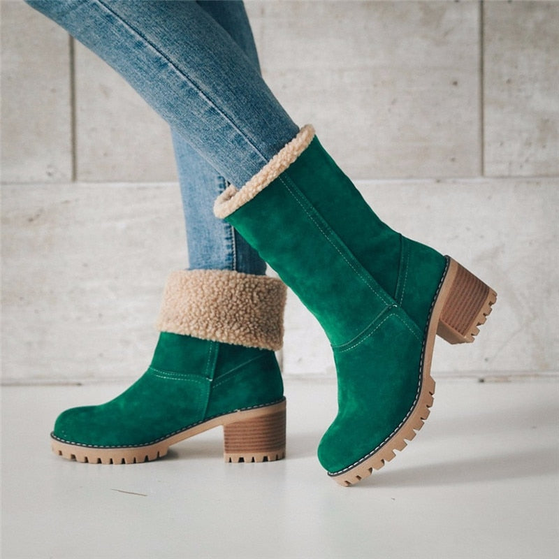 Bota Feminina de Inverno de Lã