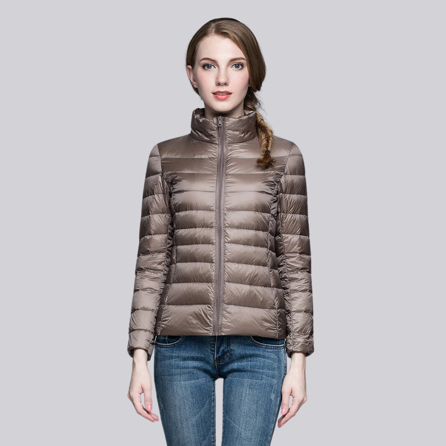 Jaqueta Puffer Feminina Pluma