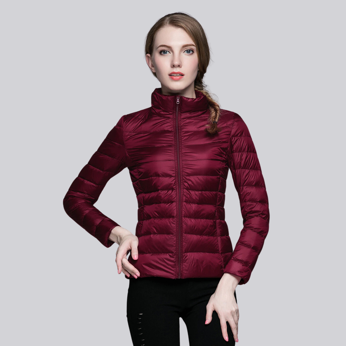 Jaqueta Puffer Feminina Pluma