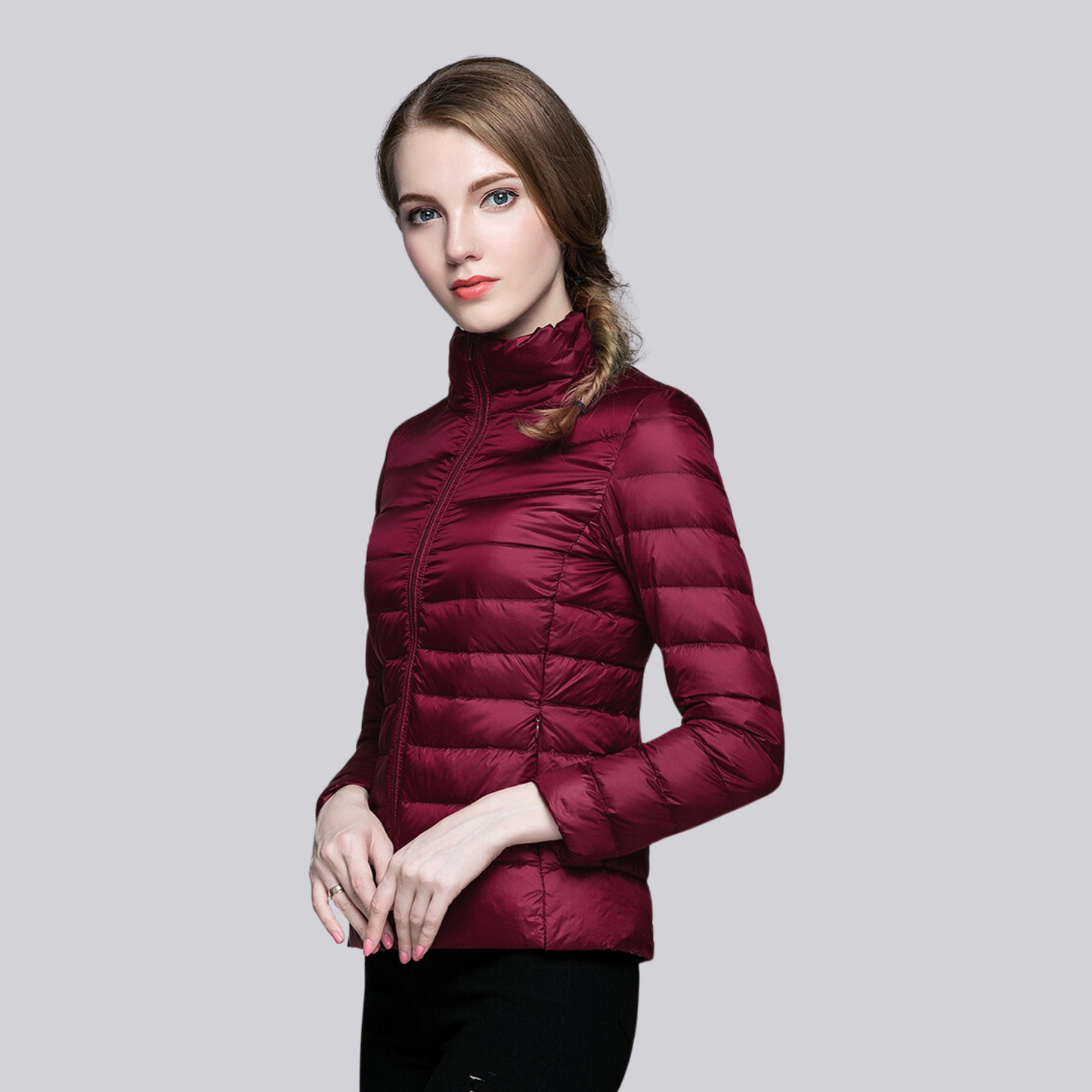 Jaqueta Puffer Feminina Pluma