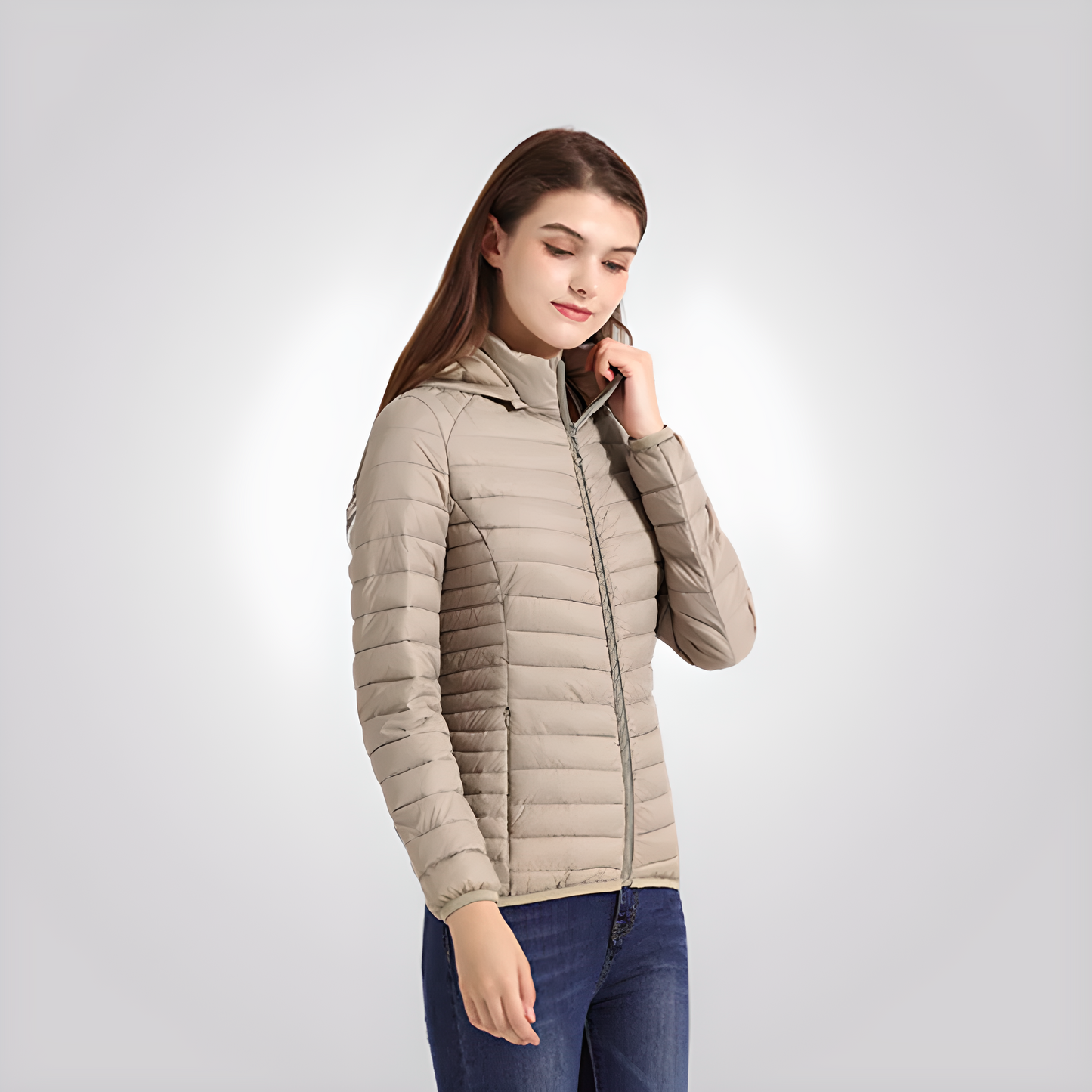 Jaqueta Puffer Feminina Slim Fit